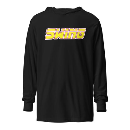 Performance | Hooded Long Sleeve T Shirt | Midwest Swing Softball | Mark Logo
