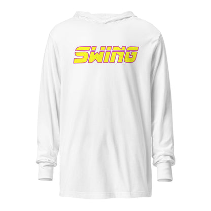 Performance | Hooded Long Sleeve T Shirt | Midwest Swing Softball | Mark Logo