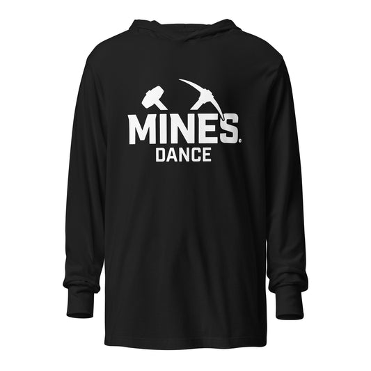 Performance | Hooded Long Sleeve T Shirt | Mines Dance Team | Valor Logo