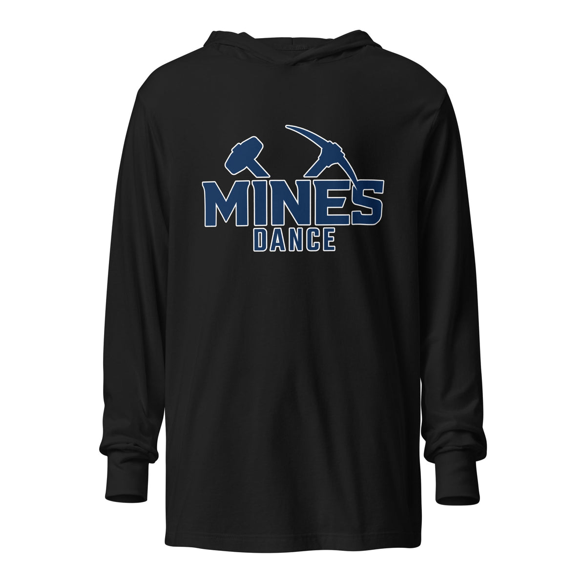 Performance | Hooded Long Sleeve T Shirt | Mines Dance Team | Vanguard Logo