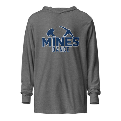 Performance | Hooded Long Sleeve T Shirt | Mines Dance Team | Vanguard Logo