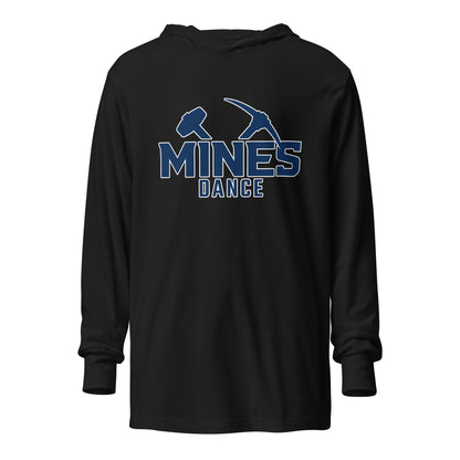 Performance | Hooded Long Sleeve T Shirt | Mines Dance Team | Vanguard Logo