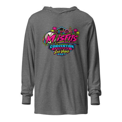 Performance | Hooded Long Sleeve T Shirt | Misfits Baseball | Crest Logo