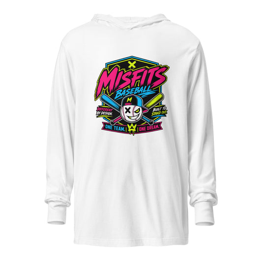 Performance | Hooded Long Sleeve T Shirt | Misfits Baseball | Valor Logo