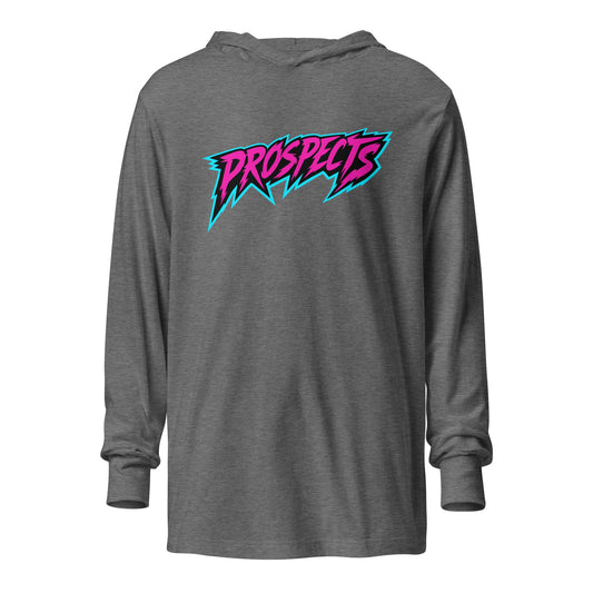 Performance | Hooded Long Sleeve T Shirt | MKY Prospects | Modern Script Logo