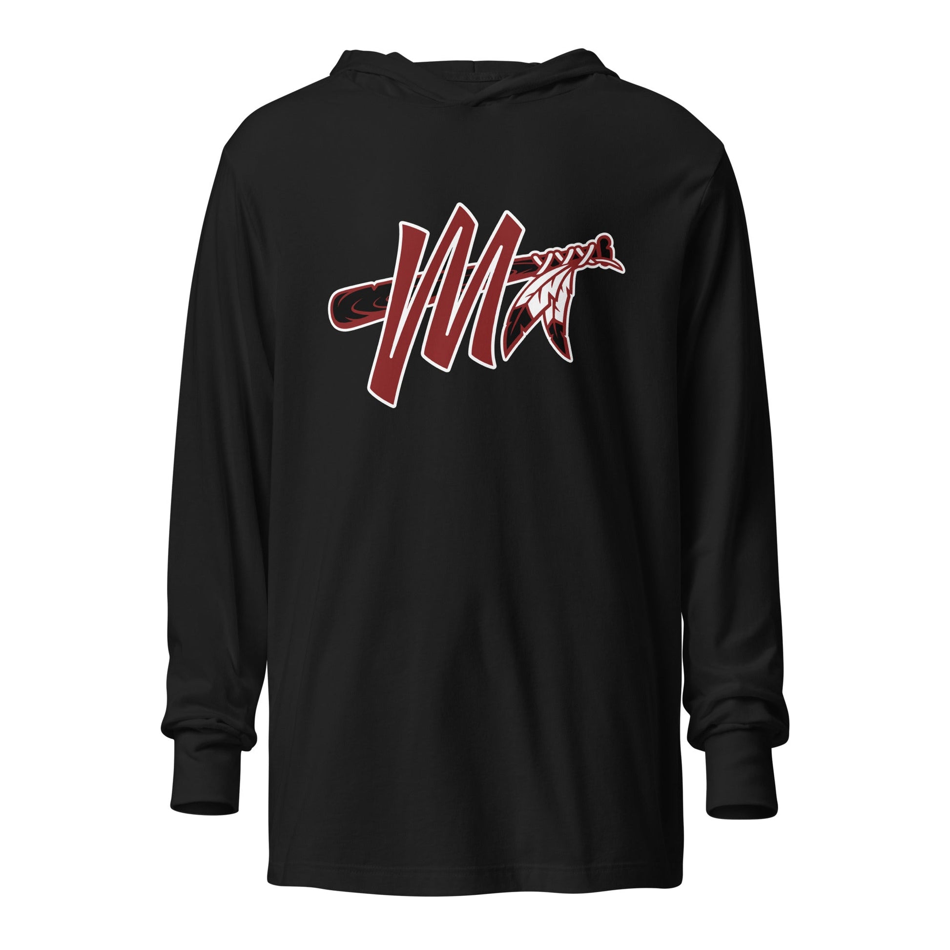 Performance | Hooded Long Sleeve T Shirt | Mohawks | M - Mark Logo