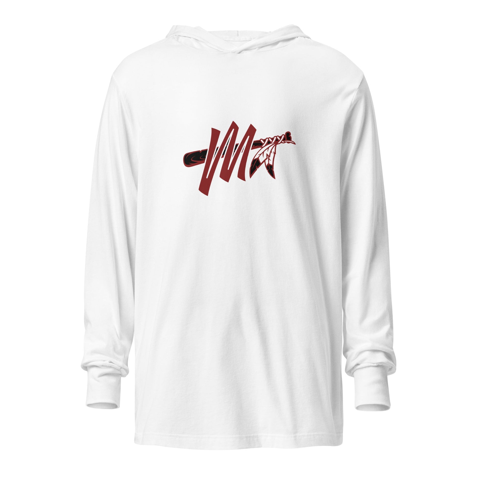 Performance | Hooded Long Sleeve T Shirt | Mohawks | M - Mark Logo