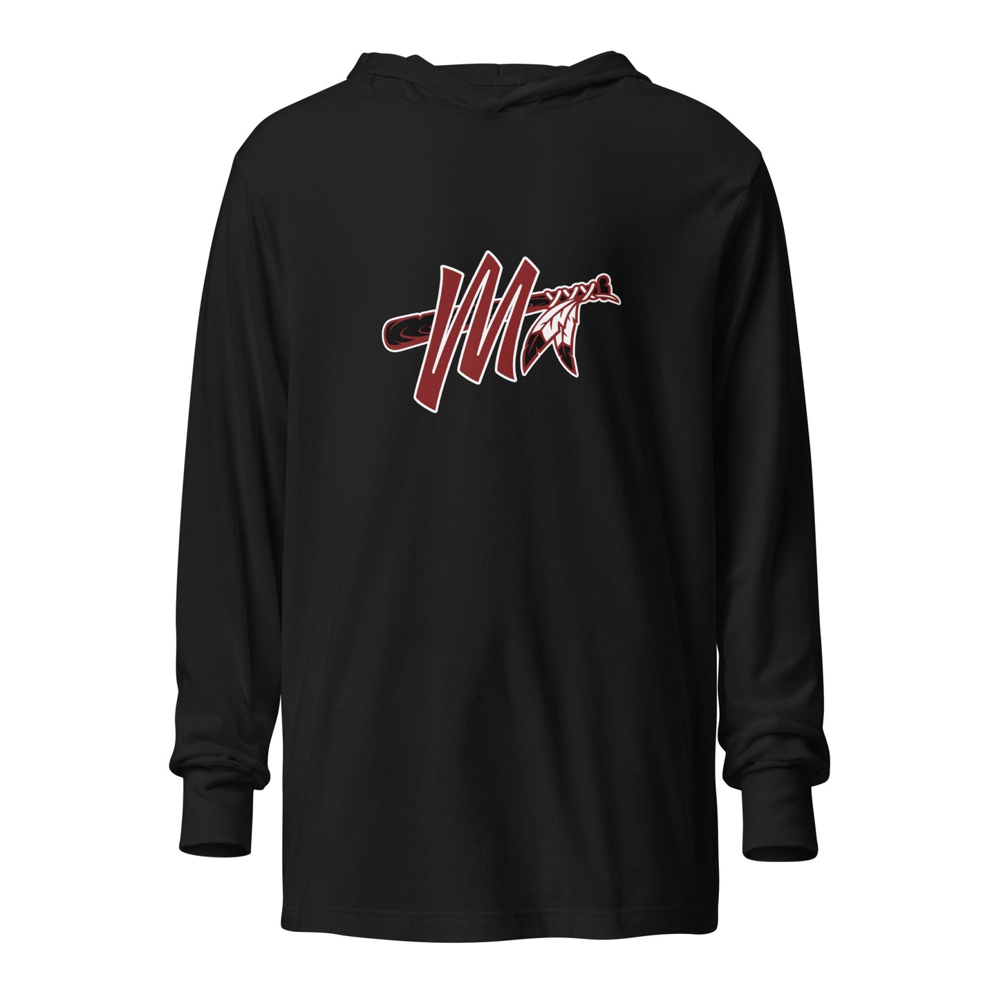 Performance | Hooded Long Sleeve T Shirt | Mohawks | M - Mark Logo