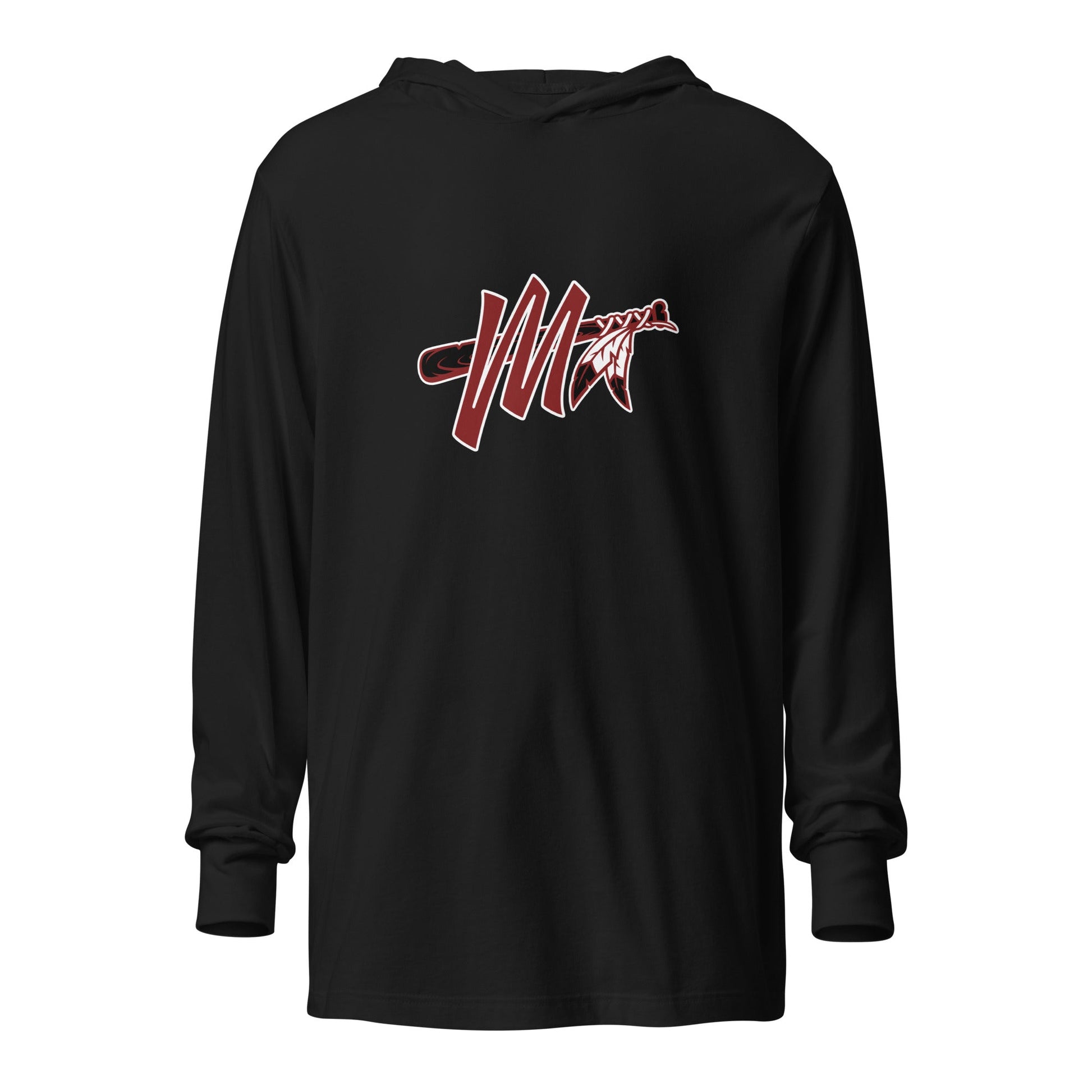 Performance | Hooded Long Sleeve T Shirt | Mohawks | M - Mark Logo