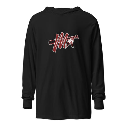 Performance | Hooded Long Sleeve T Shirt | Mohawks | M - Mark Logo