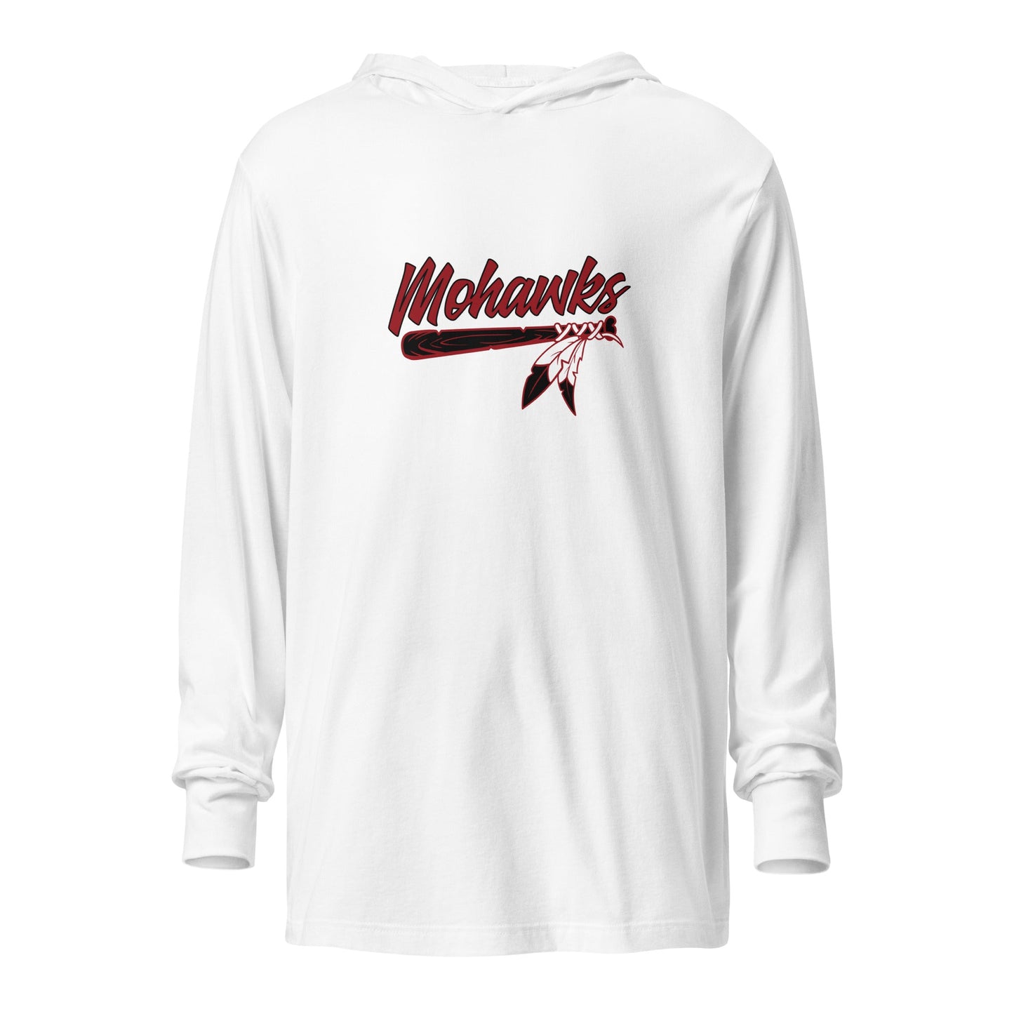 Performance | Hooded Long Sleeve T Shirt | Mohawks | Script Logo