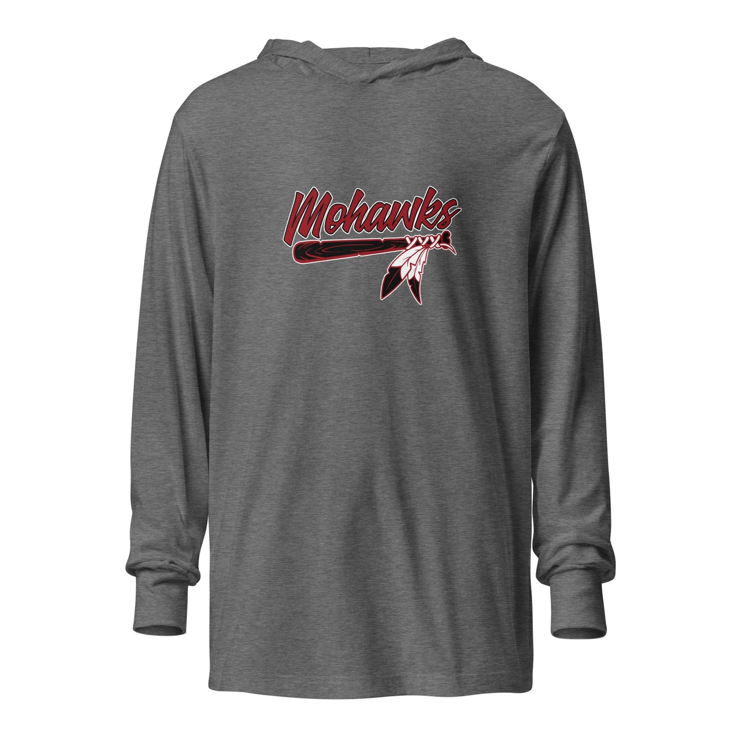 Performance | Hooded Long Sleeve T Shirt | Mohawks | Script Logo