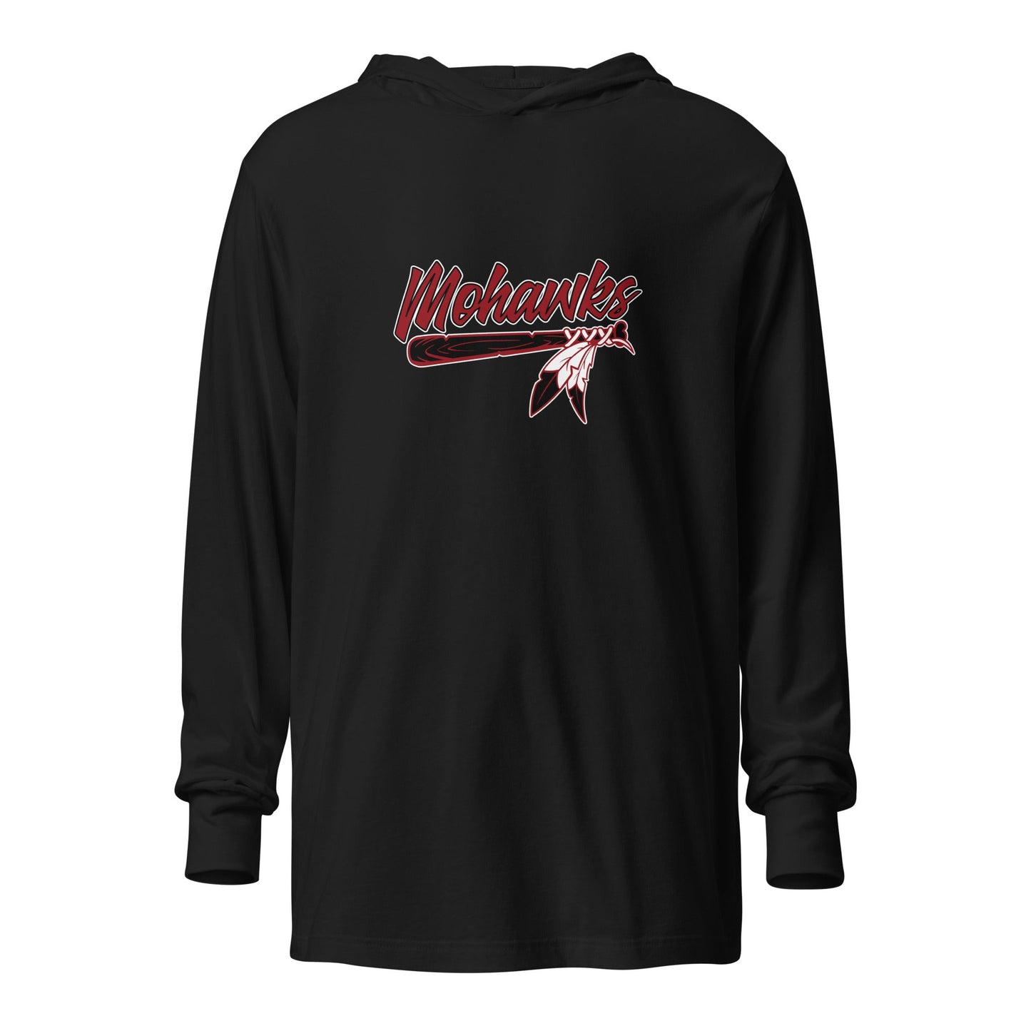 Performance | Hooded Long Sleeve T Shirt | Mohawks | Script Logo