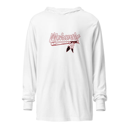 Performance | Hooded Long Sleeve T Shirt | Mohawks | Victory Feather Logo
