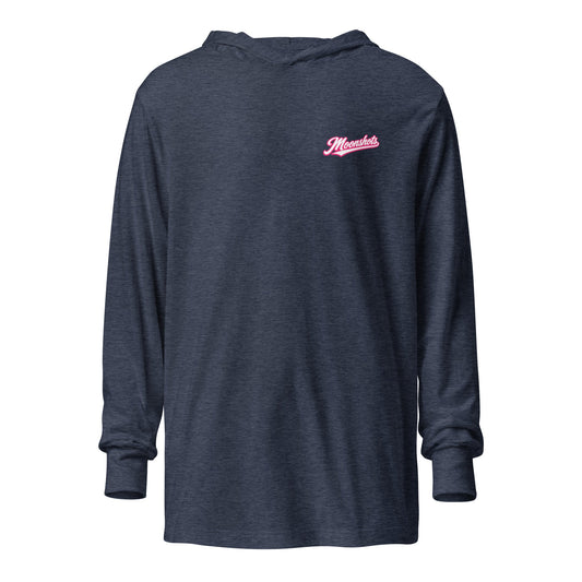 Performance | Hooded Long Sleeve T Shirt | Moonshots | Script Logo