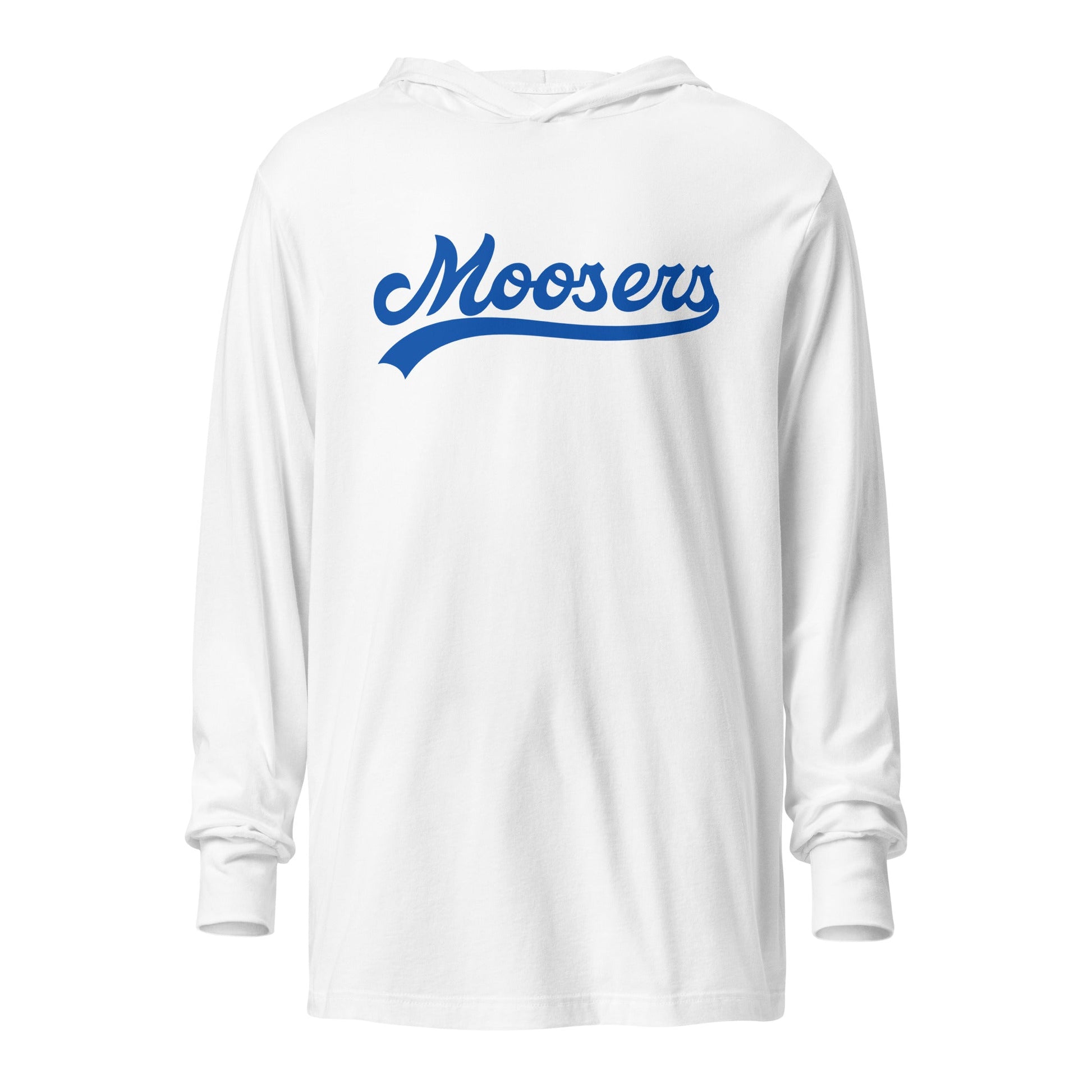 Performance | Hooded Long Sleeve T Shirt | Moosers | Fontmark Logo
