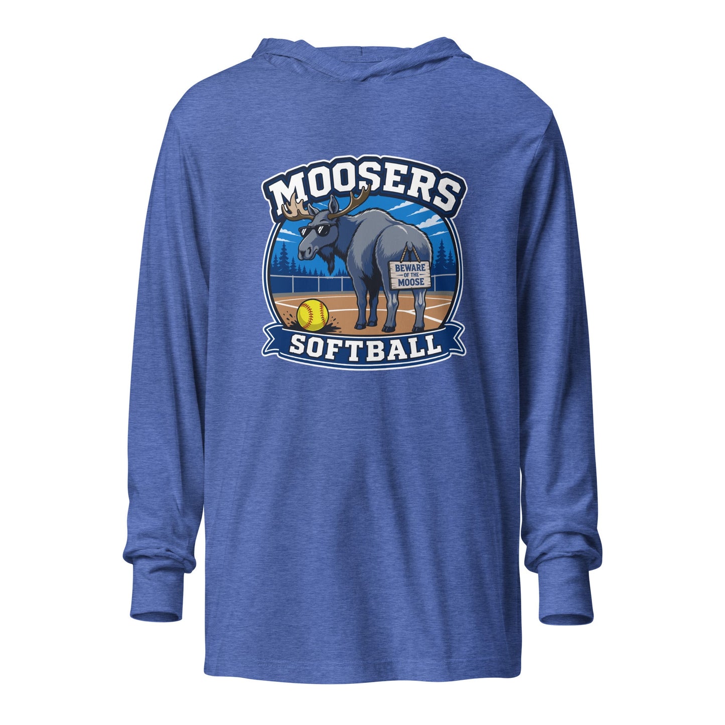 Performance | Hooded Long Sleeve T Shirt | Moosers | Moose Diamond Mark Logo