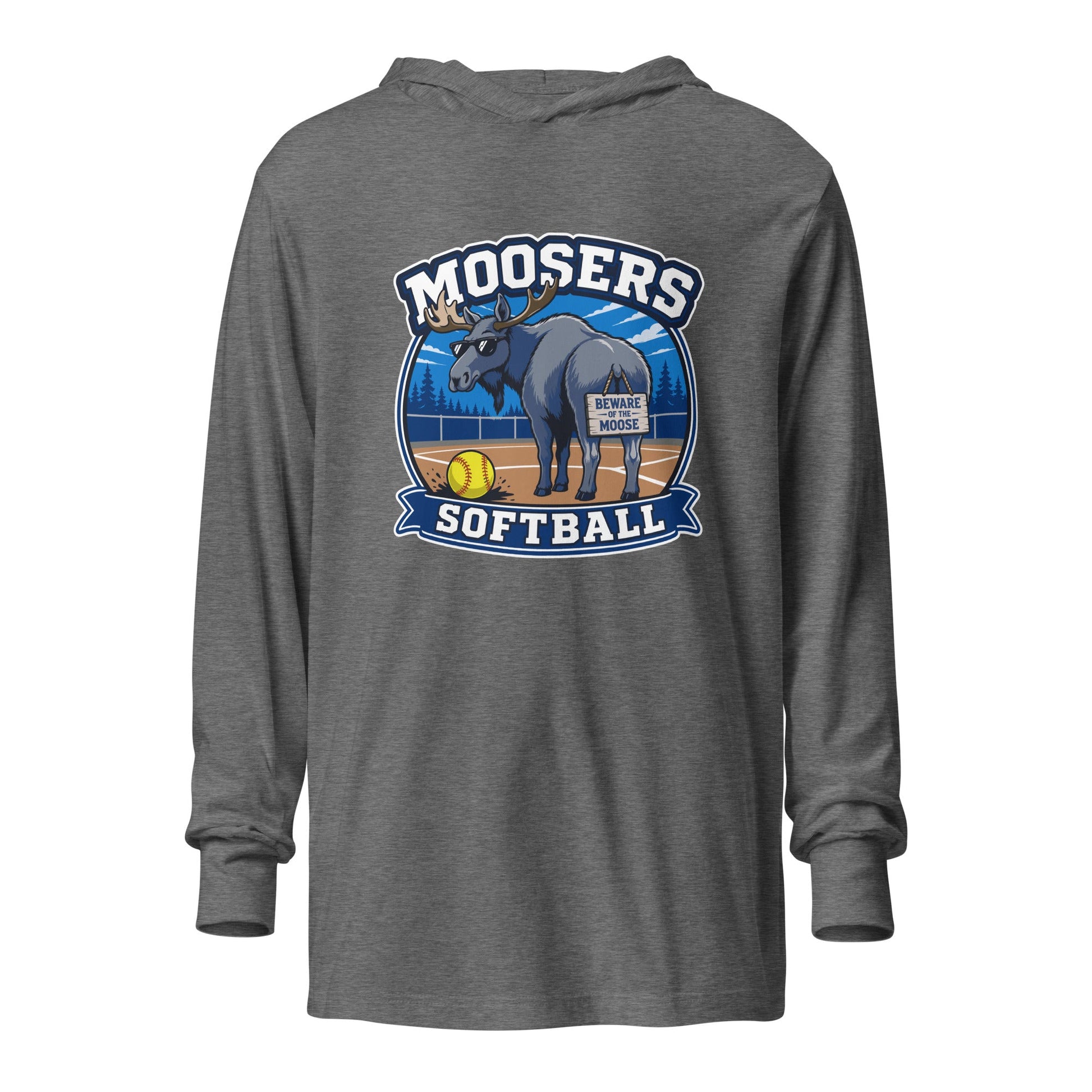 Performance | Hooded Long Sleeve T Shirt | Moosers | Moose Diamond Mark Logo