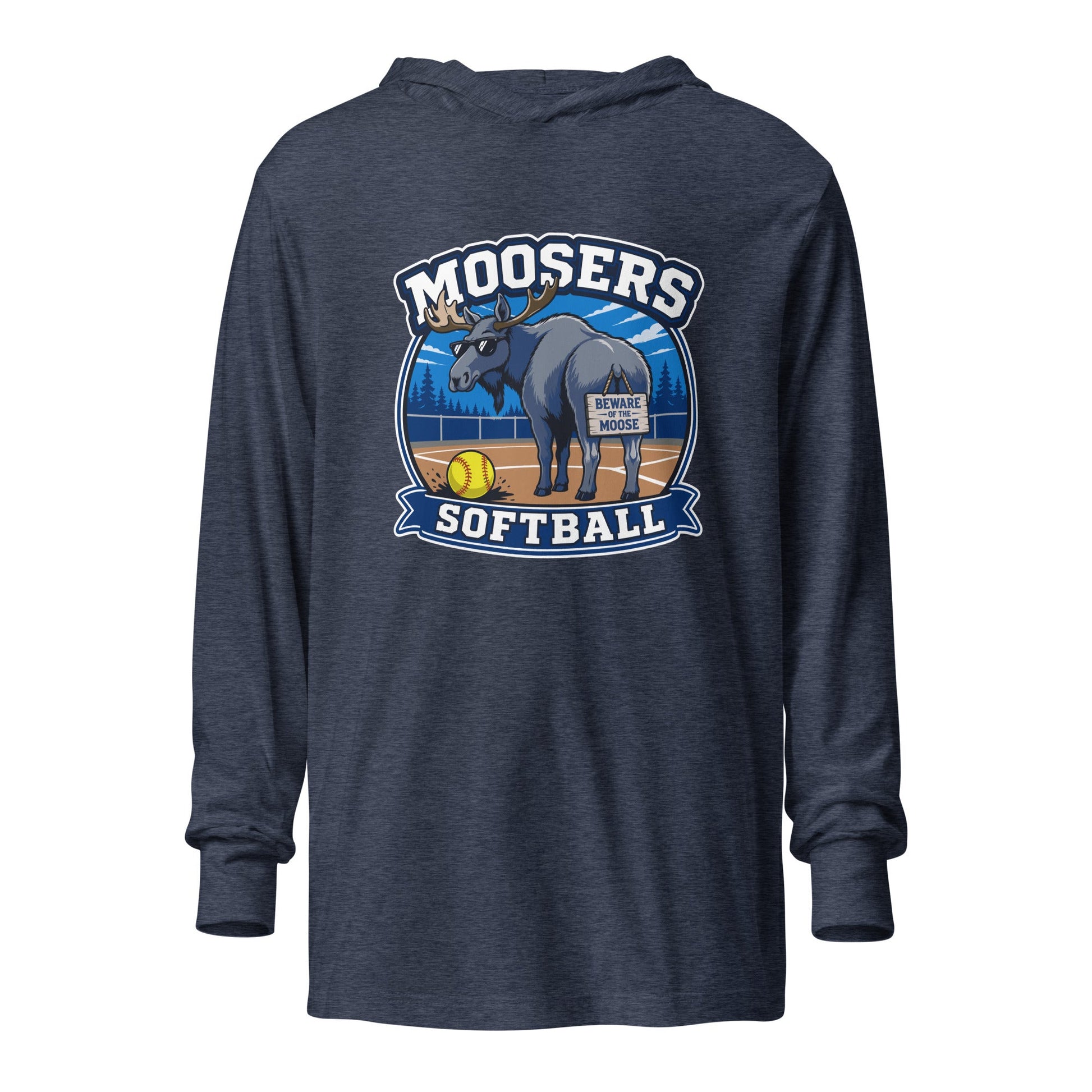 Performance | Hooded Long Sleeve T Shirt | Moosers | Moose Diamond Mark Logo