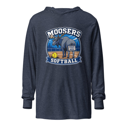Performance | Hooded Long Sleeve T Shirt | Moosers | Moose Diamond Mark Logo