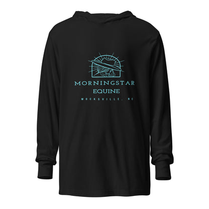Performance | Hooded Long Sleeve T Shirt | Morningstar Equine | Morningstar Equine Logo