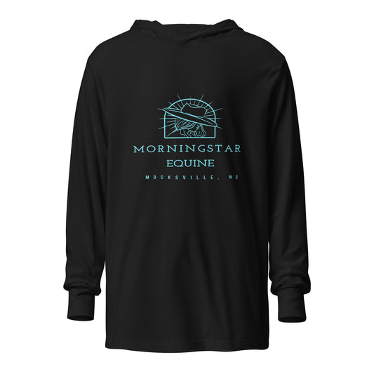 Performance | Hooded Long Sleeve T Shirt | Morningstar Equine | Morningstar Equine Logo