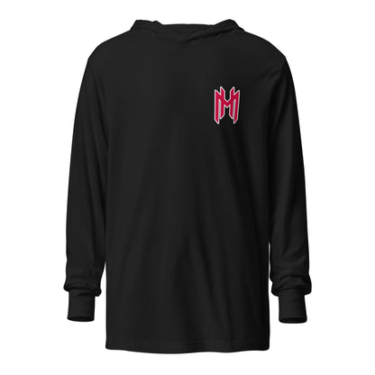 Performance | Hooded Long Sleeve T Shirt | Mountain House Bloodhounds | MH Monogram Logo