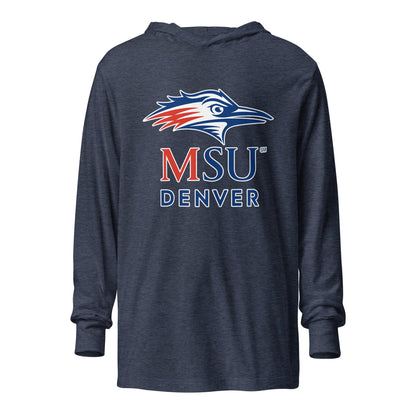 Performance | Hooded Long Sleeve T Shirt | MSU Denver Dance Team | Titan Crest Logo