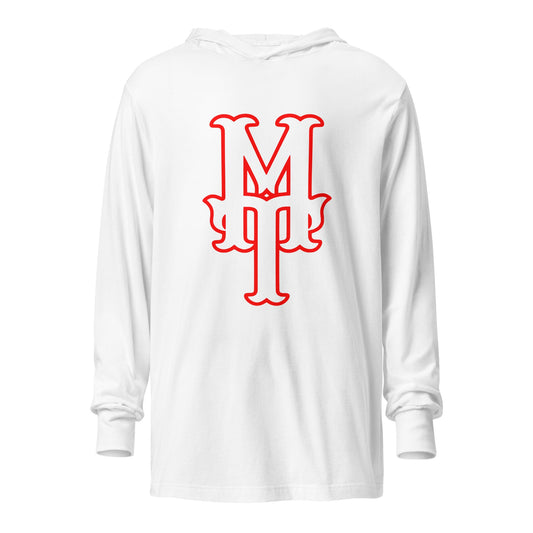 Performance | Hooded Long Sleeve T Shirt | MT | Lettermark Logo