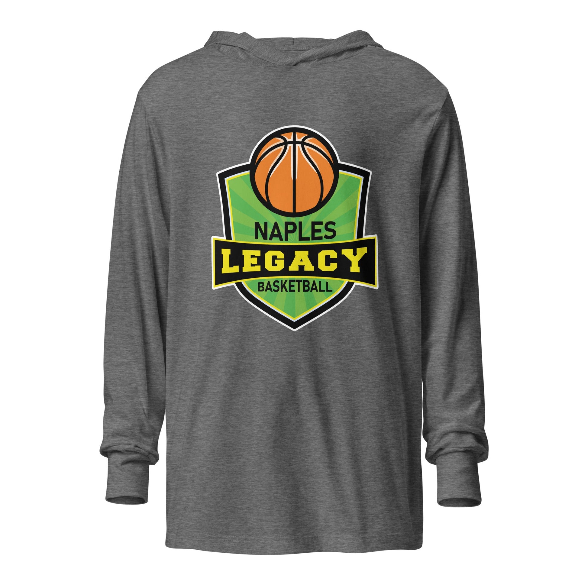 Performance | Hooded Long Sleeve T Shirt | Naples Legacy | Shield Logo