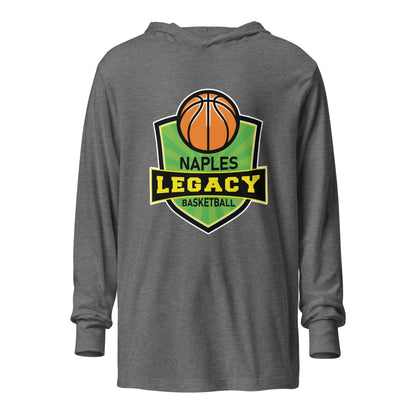 Performance | Hooded Long Sleeve T Shirt | Naples Legacy | Shield Logo