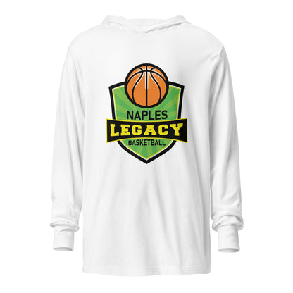 Performance | Hooded Long Sleeve T Shirt | Naples Legacy | Shield Logo