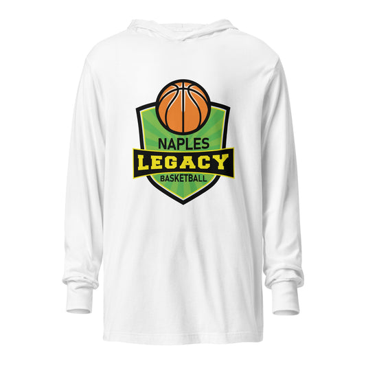 Performance | Hooded Long Sleeve T Shirt | Naples Legacy | Shield Logo