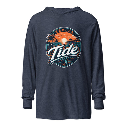 Performance | Hooded Long Sleeve T Shirt | Naples Tide | Enblem Logo