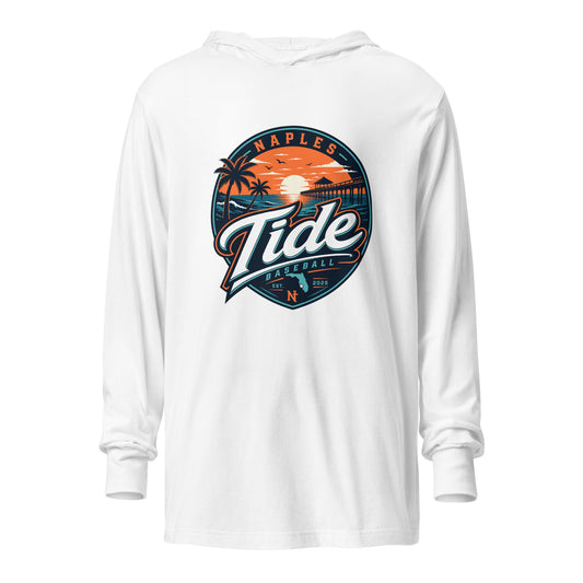 Performance | Hooded Long Sleeve T Shirt | Naples Tide | Enblem Logo