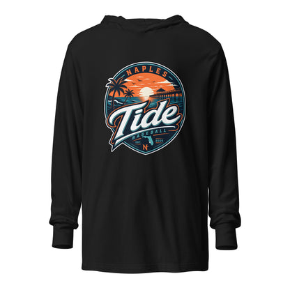 Performance | Hooded Long Sleeve T Shirt | Naples Tide | Enblem Logo