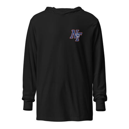 Performance | Hooded Long Sleeve T Shirt | Naples Tide | NT Lettermark Logo