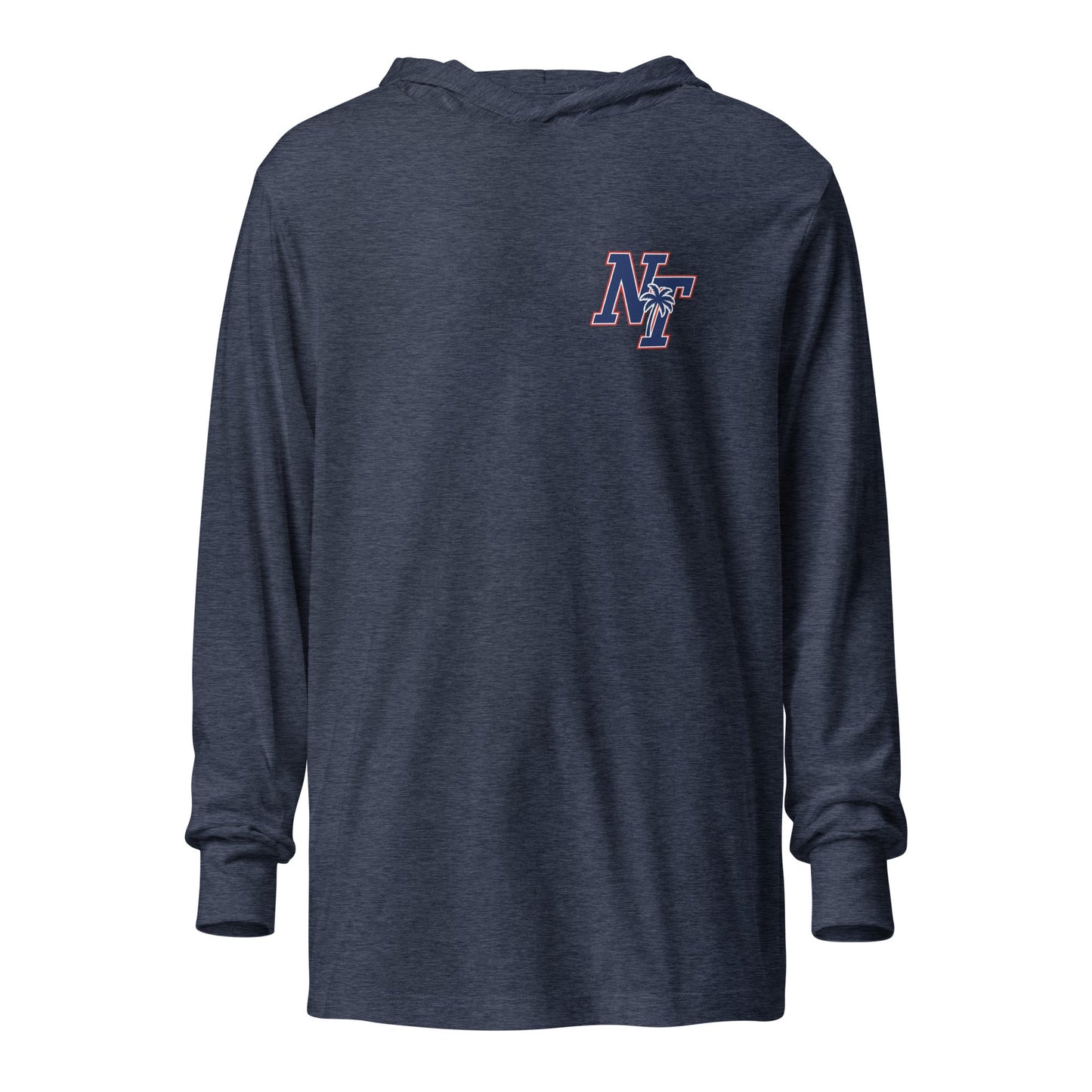 Performance | Hooded Long Sleeve T Shirt | Naples Tide | NT Lettermark Logo
