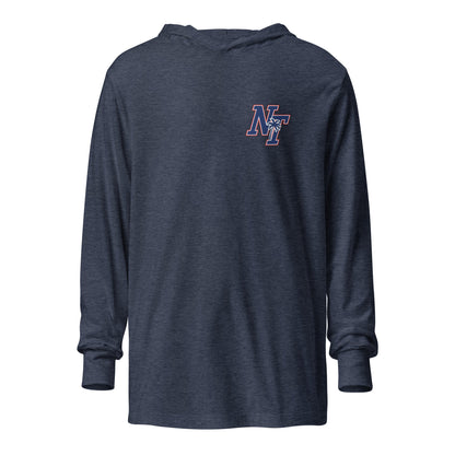 Performance | Hooded Long Sleeve T Shirt | Naples Tide | NT Lettermark Logo