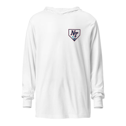 Performance | Hooded Long Sleeve T Shirt | Naples Tide | Shield Logo