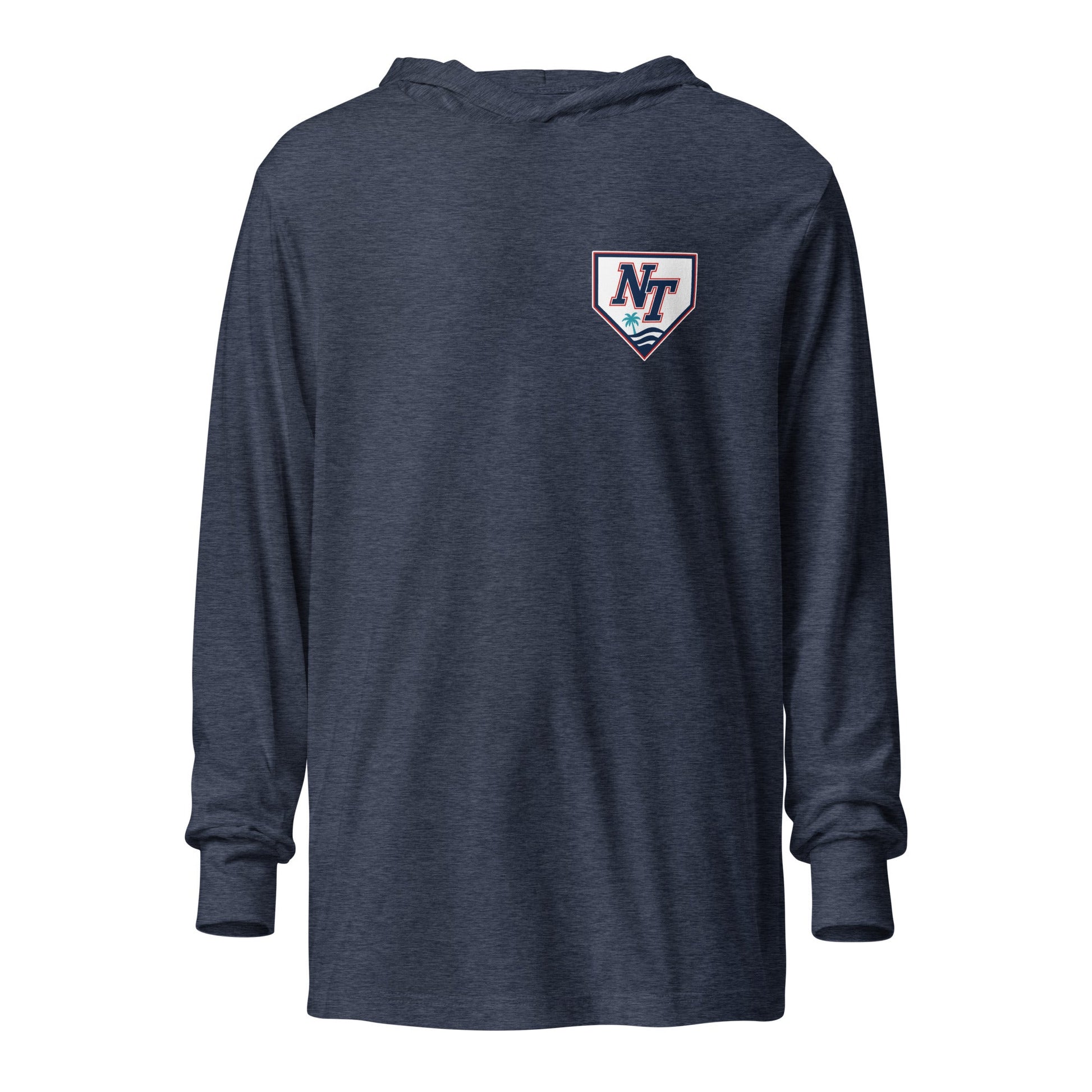 Performance | Hooded Long Sleeve T Shirt | Naples Tide | Shield Logo