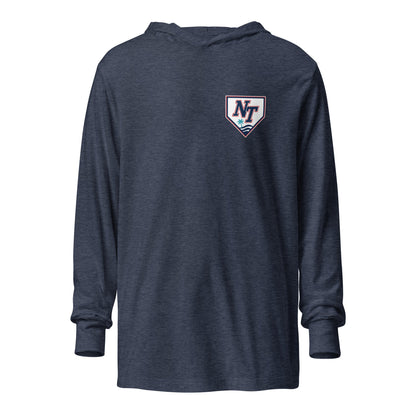 Performance | Hooded Long Sleeve T Shirt | Naples Tide | Shield Logo