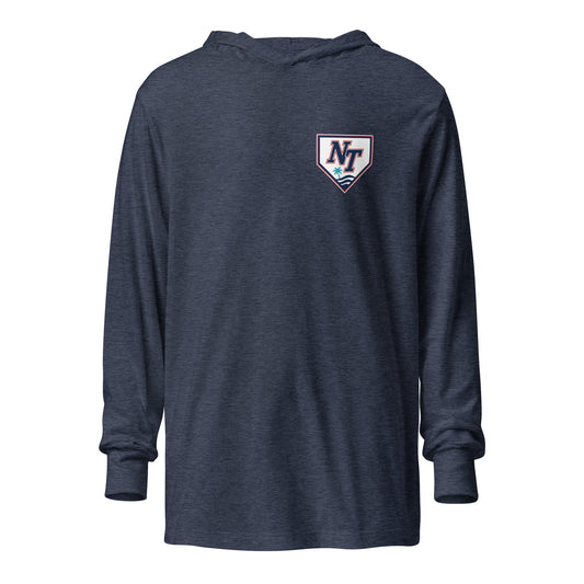 Performance | Hooded Long Sleeve T Shirt | Naples Tide | Shield Logo