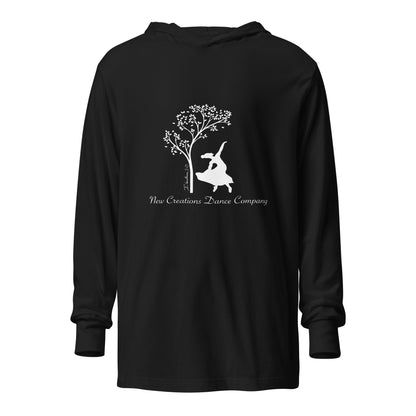 Performance | Hooded Long Sleeve T Shirt | New Creations Dance Company | Alt Logo