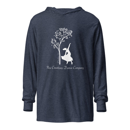 Performance | Hooded Long Sleeve T Shirt | New Creations Dance Company | Alt Logo