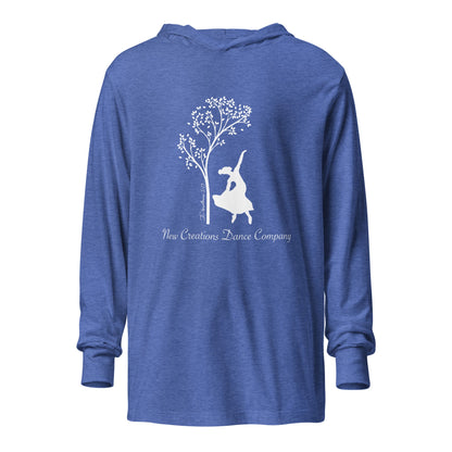 Performance | Hooded Long Sleeve T Shirt | New Creations Dance Company | Alt Logo