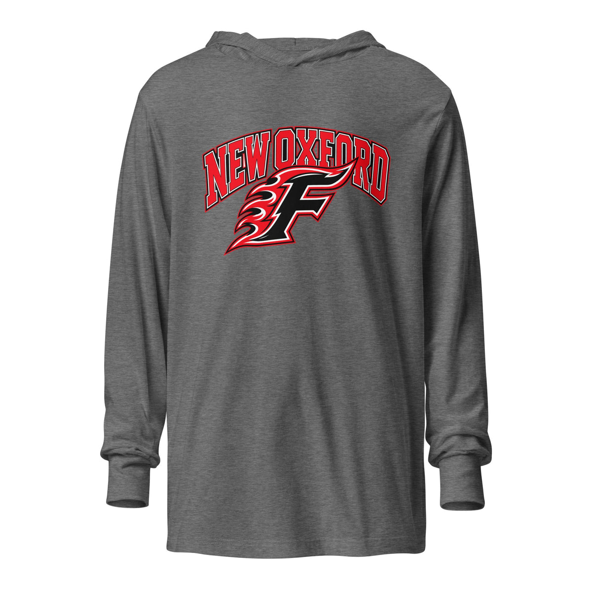 Performance | Hooded Long Sleeve T Shirt | New Oxford Girls Softball Association | Emblem Logo