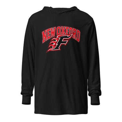 Performance | Hooded Long Sleeve T Shirt | New Oxford Girls Softball Association | Emblem Logo