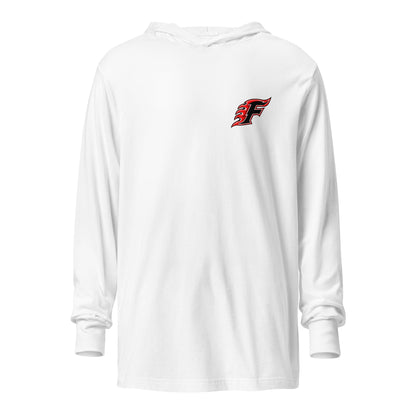 Performance | Hooded Long Sleeve T Shirt | New Oxford Girls Softball Association | Lettermark Logo