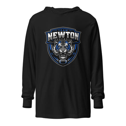 Performance | Hooded Long Sleeve T Shirt | Newton Youth football league | Shield Logo